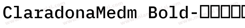 ClaradonaMedm Bold字体转换
